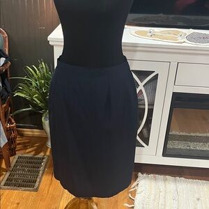Savion Size 14 Elegant Navy Pencil Skirt for Women